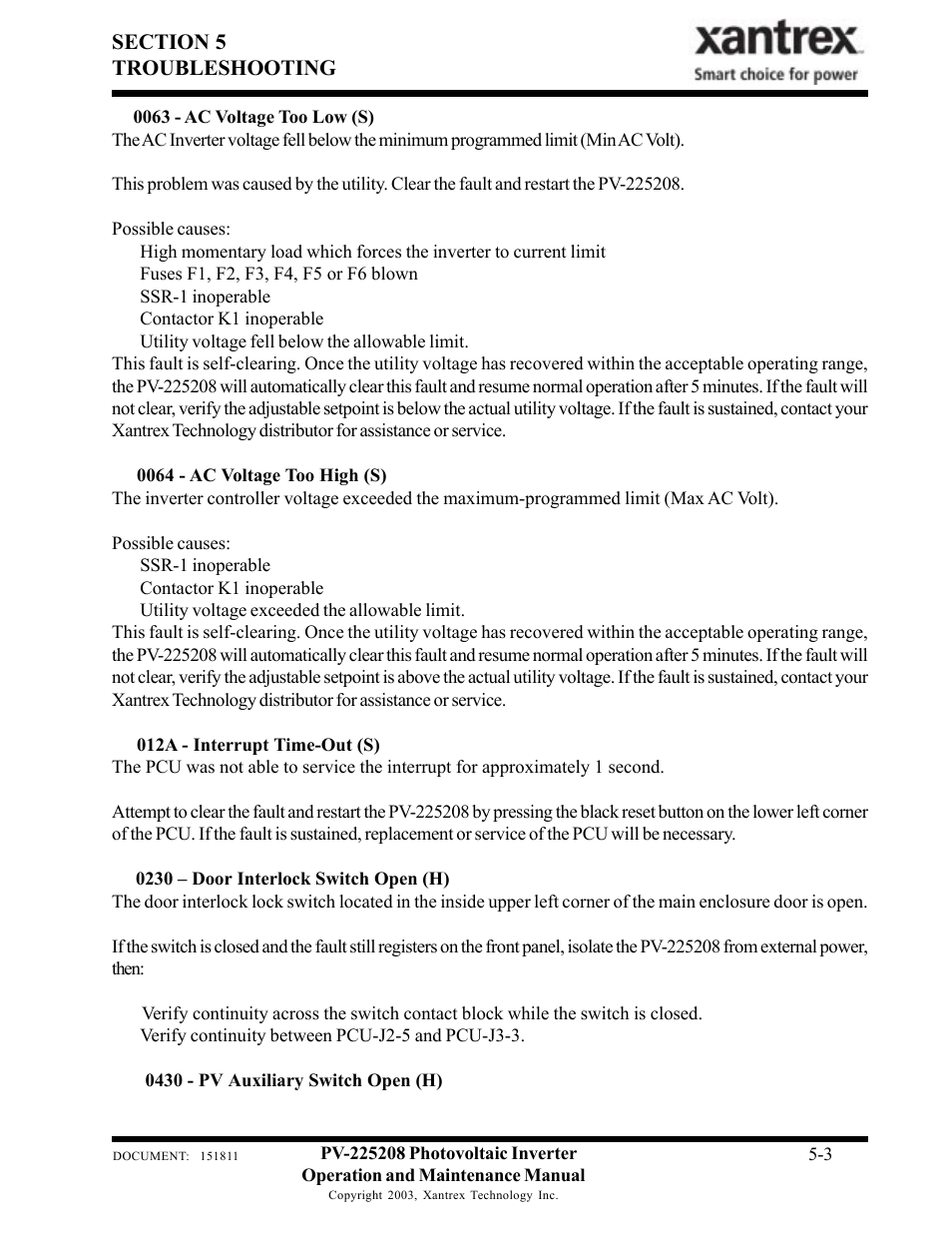 Xantrex Technology PV-225208 User Manual | Page 26 / 47