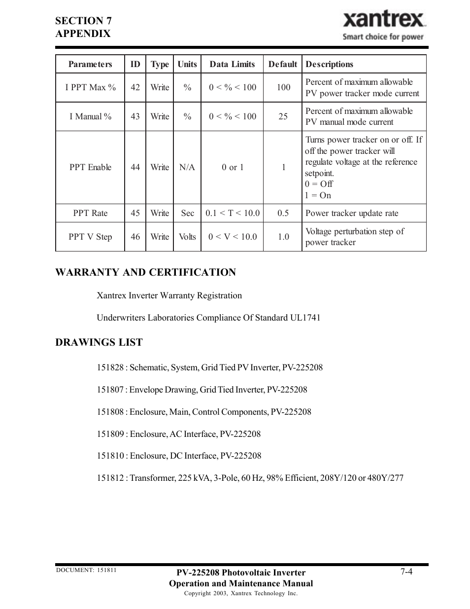Xantrex Technology PV-225208 User Manual | Page 34 / 47