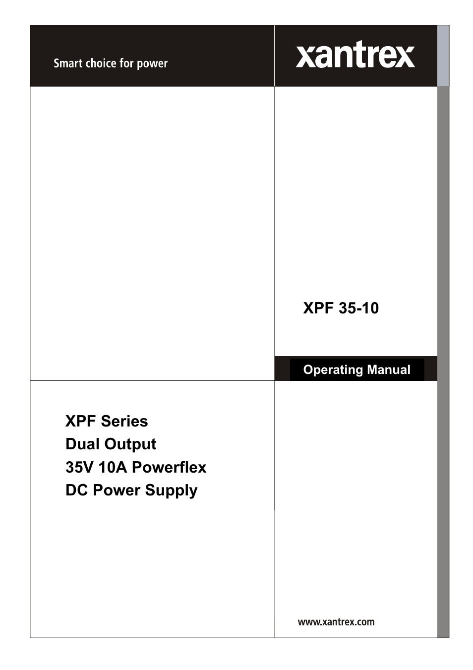 Xantrex Technology XPF 35-10 User Manual | 40 pages