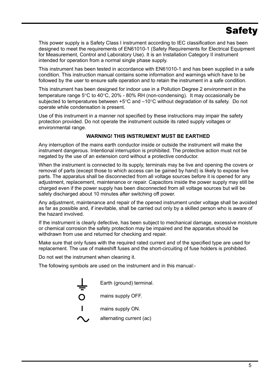 Safety | Xantrex Technology XPF 35-10 User Manual | Page 6 / 40