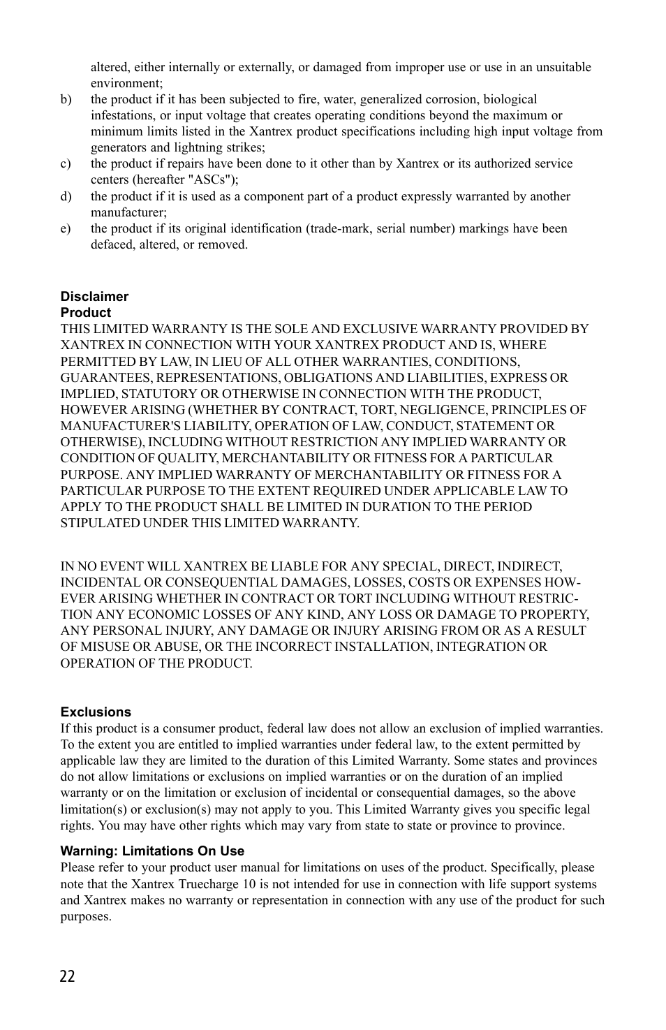 Xantrex Technology TC10 User Manual | Page 22 / 26