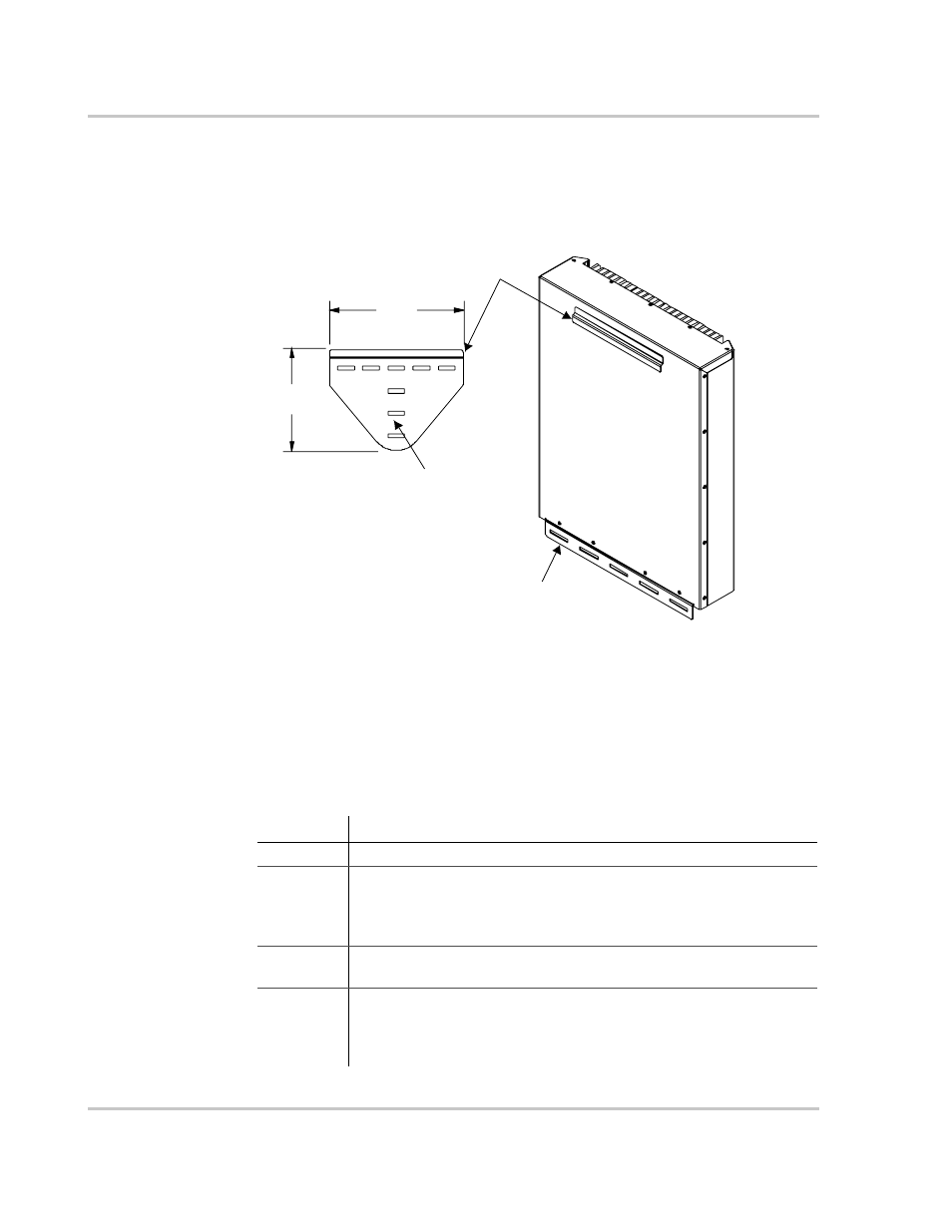 Installing the mounting bracket, Clearance requirements, Installing the mounting bracket –12 | Figure 2-5, Mounting bracket and g, Table 2-2, Inverter clearance requirements –12 | Xantrex Technology GT 2.5-DE User Manual | Page 32 / 84