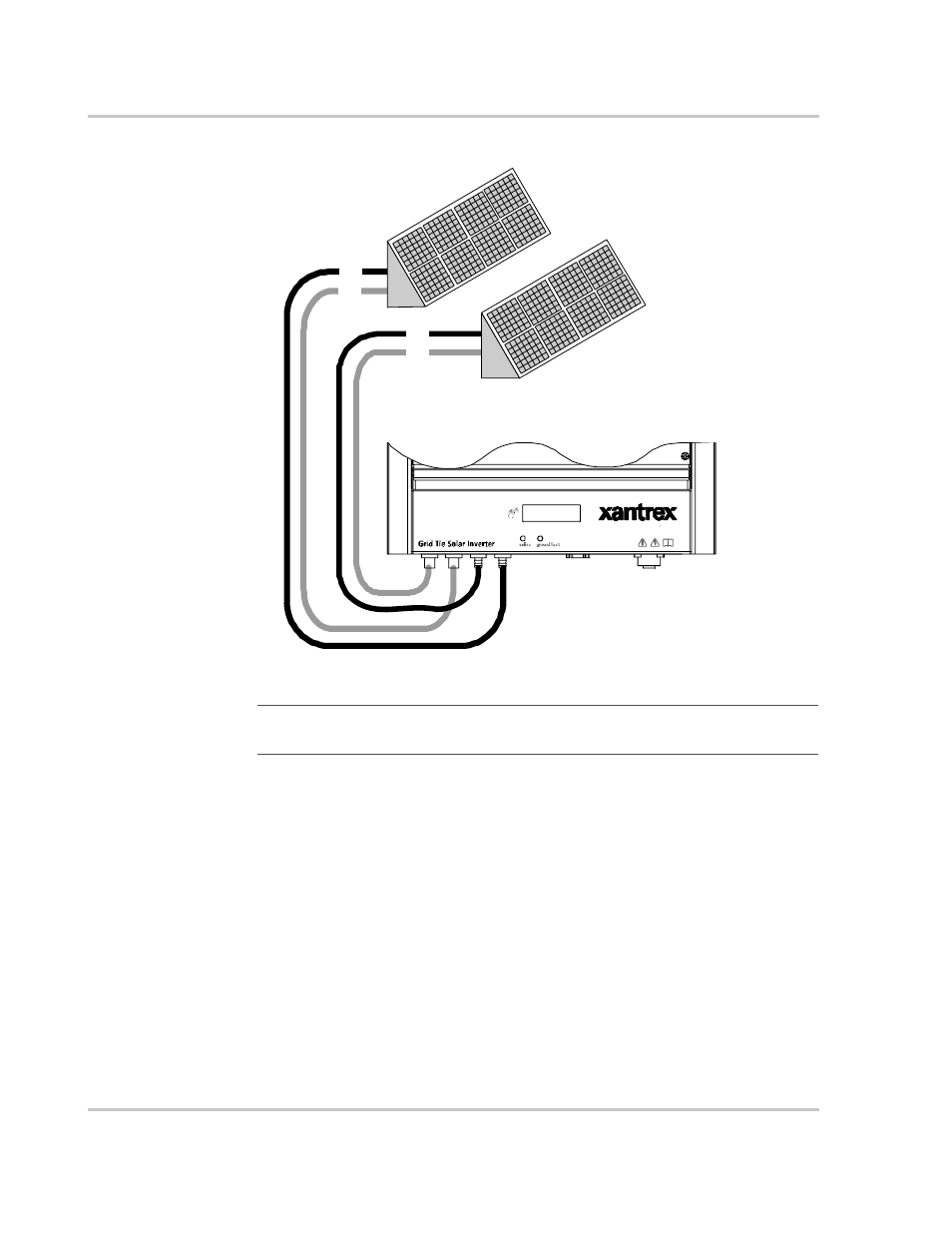 Figure 3-2, Dc connections for a two-string pv array –4 | Xantrex Technology GT 2.5-DE User Manual | Page 40 / 84