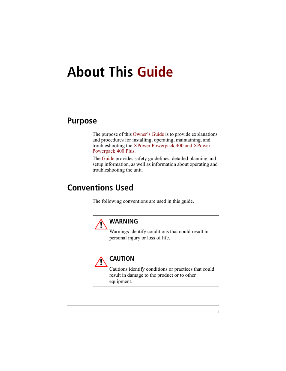 About this guide, Purpose, Conventions used | Xantrex Technology 200 User Manual | Page 3 / 76