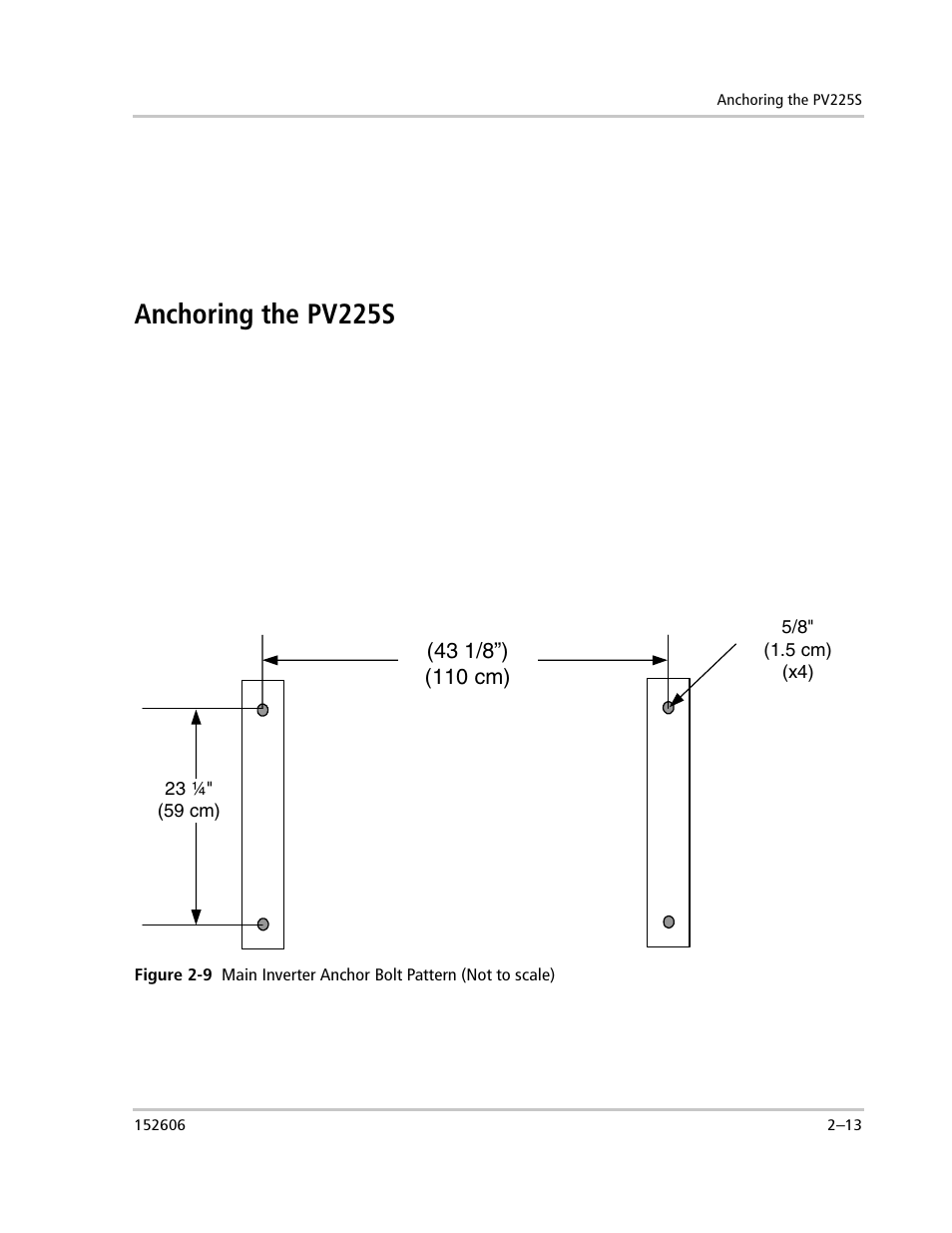 Anchoring the pv225s | Xantrex Technology PV225S-480-P User Manual | Page 47 / 86