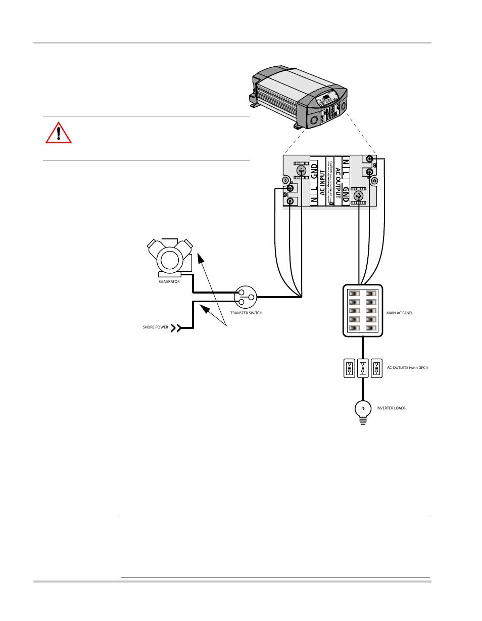 Caution: equipment damage, Important | Xantrex Technology FREEDOM HW 1000 User Manual | Page 34 / 52
