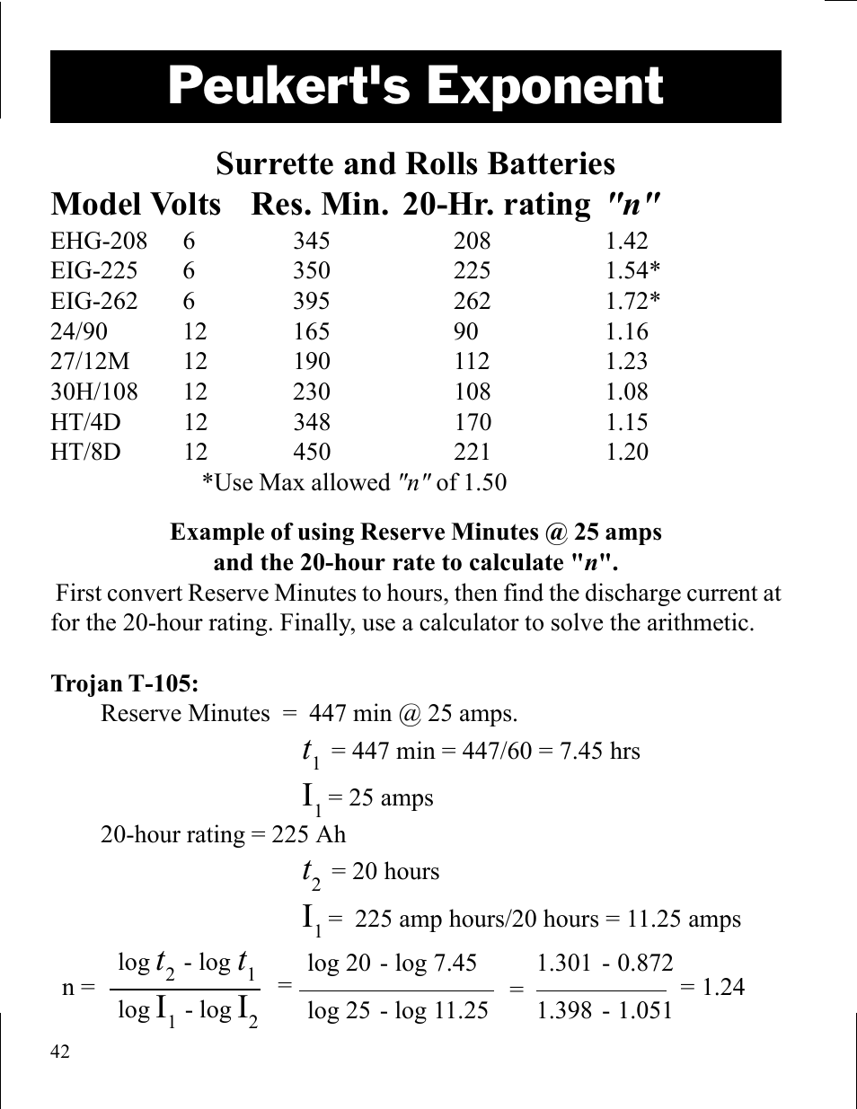 Peukert's exponent | Xantrex Technology LINK 10 User Manual | Page 42 / 60