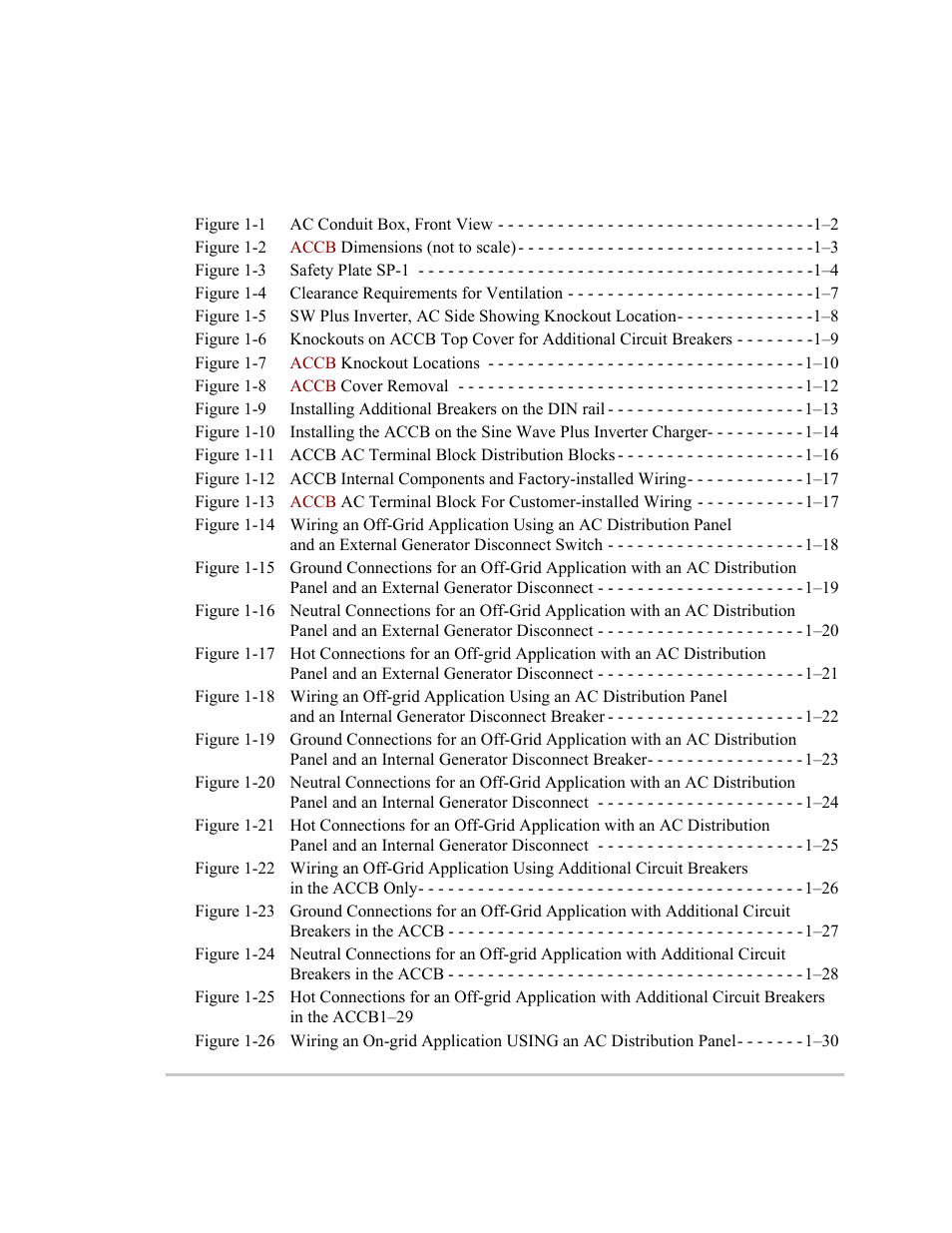 Figures | Xantrex Technology ACCB User Manual | Page 11 / 66