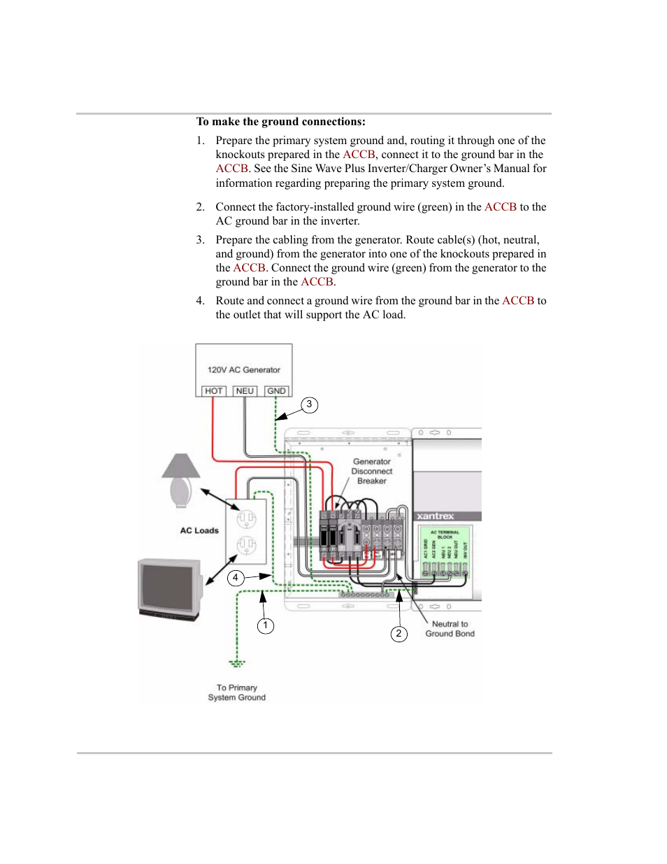 Breakers in the accb –27, First | Xantrex Technology ACCB User Manual | Page 39 / 66