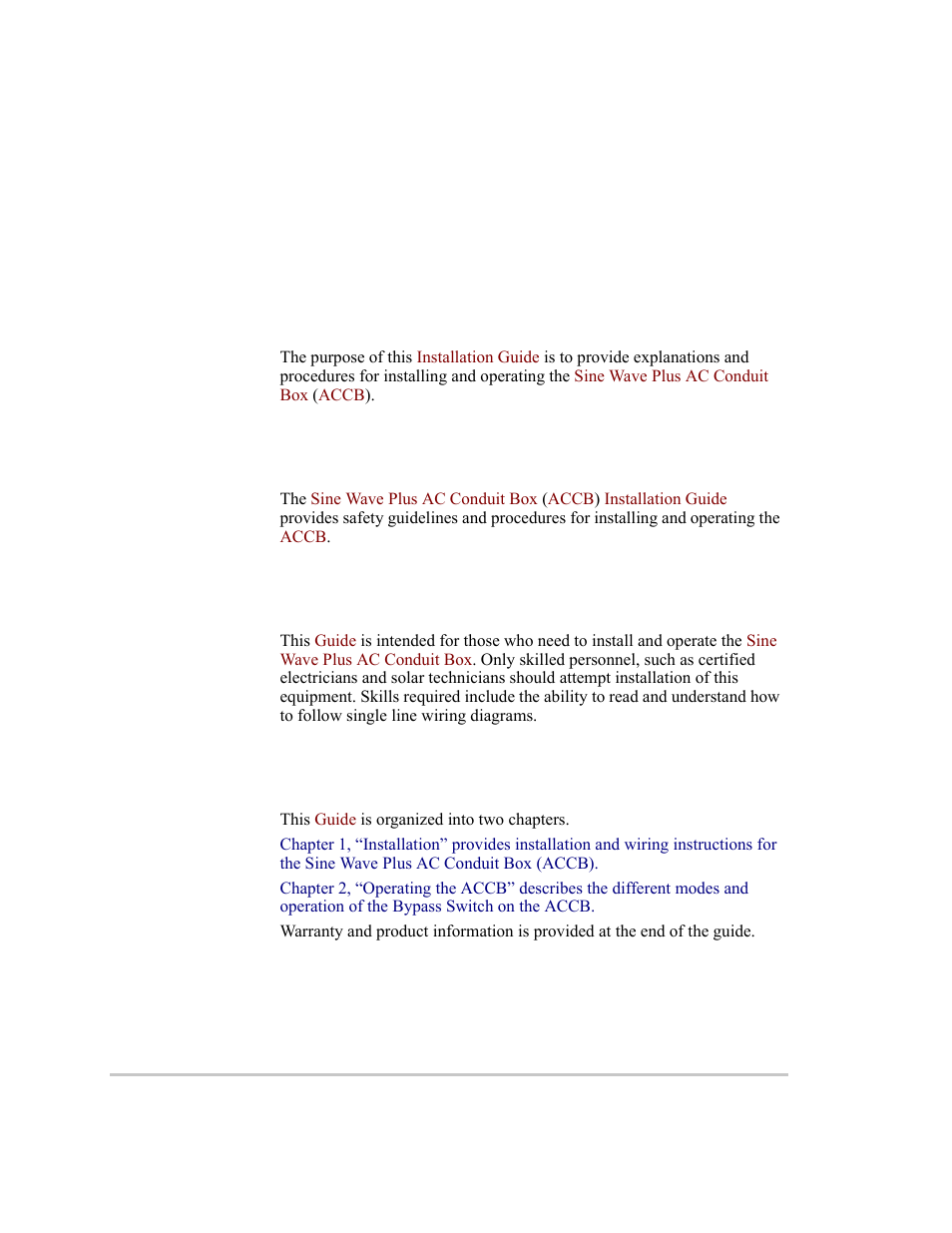 About this guide, Purpose, Scope | Audience, Organization | Xantrex Technology ACCB User Manual | Page 5 / 66