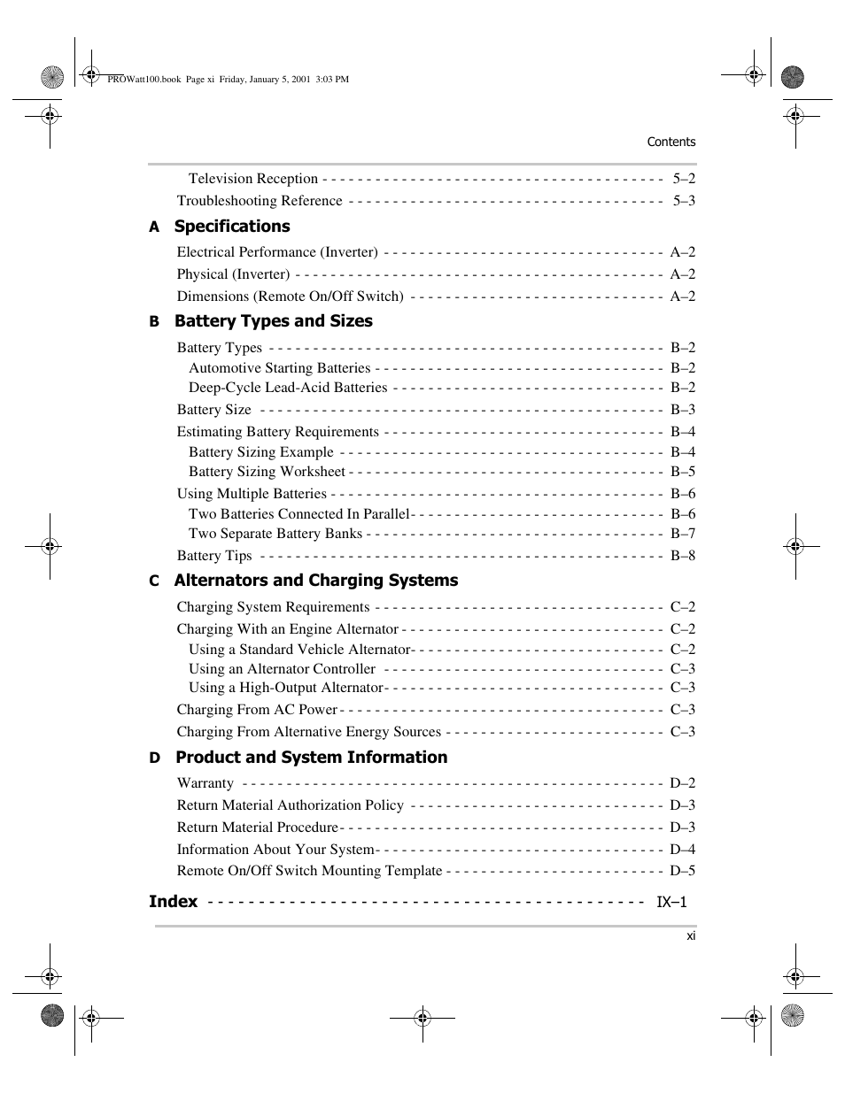 Xantrex Technology PROwatt 1000 User Manual | Page 11 / 78