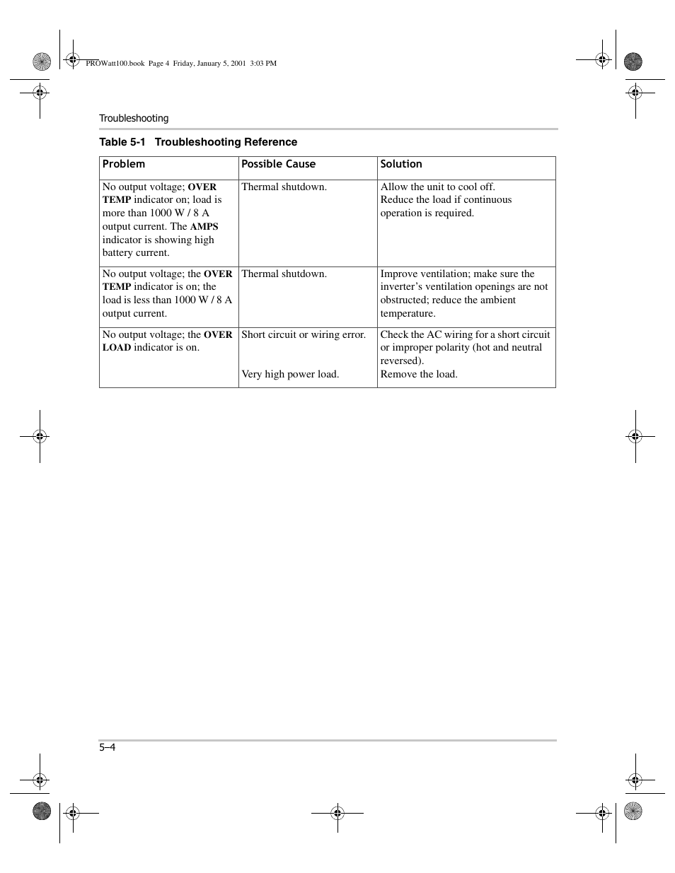Xantrex Technology PROwatt 1000 User Manual | Page 52 / 78