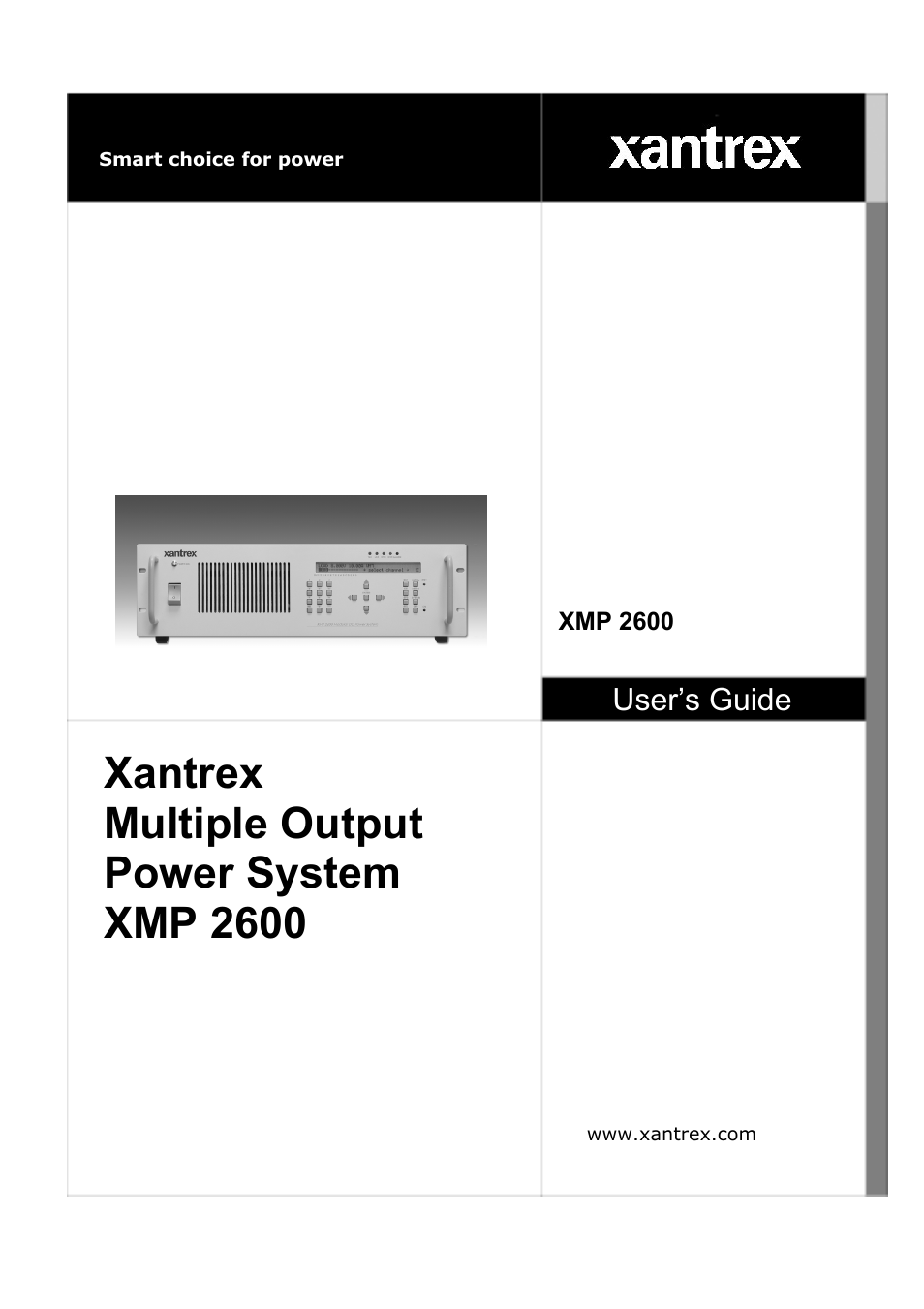 Xantrex Technology XMP 2600 User Manual | 119 pages