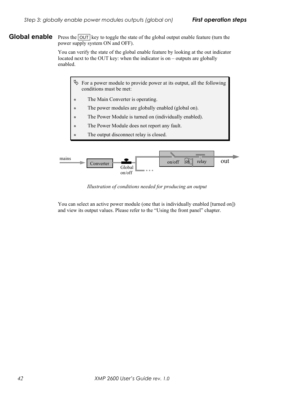 Lobal enable, Global enable, Cont | Xantrex Technology XMP 2600 User Manual | Page 61 / 119