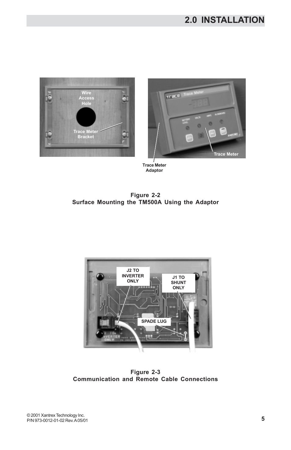 0 installation | Xantrex Technology TM500A User Manual | Page 11 / 44