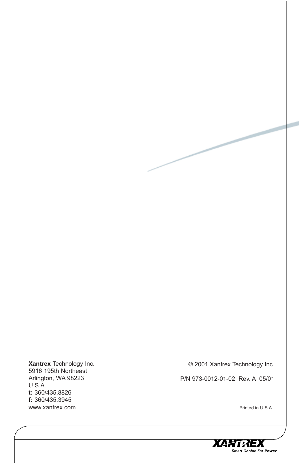 Xantrex Technology TM500A User Manual | Page 44 / 44