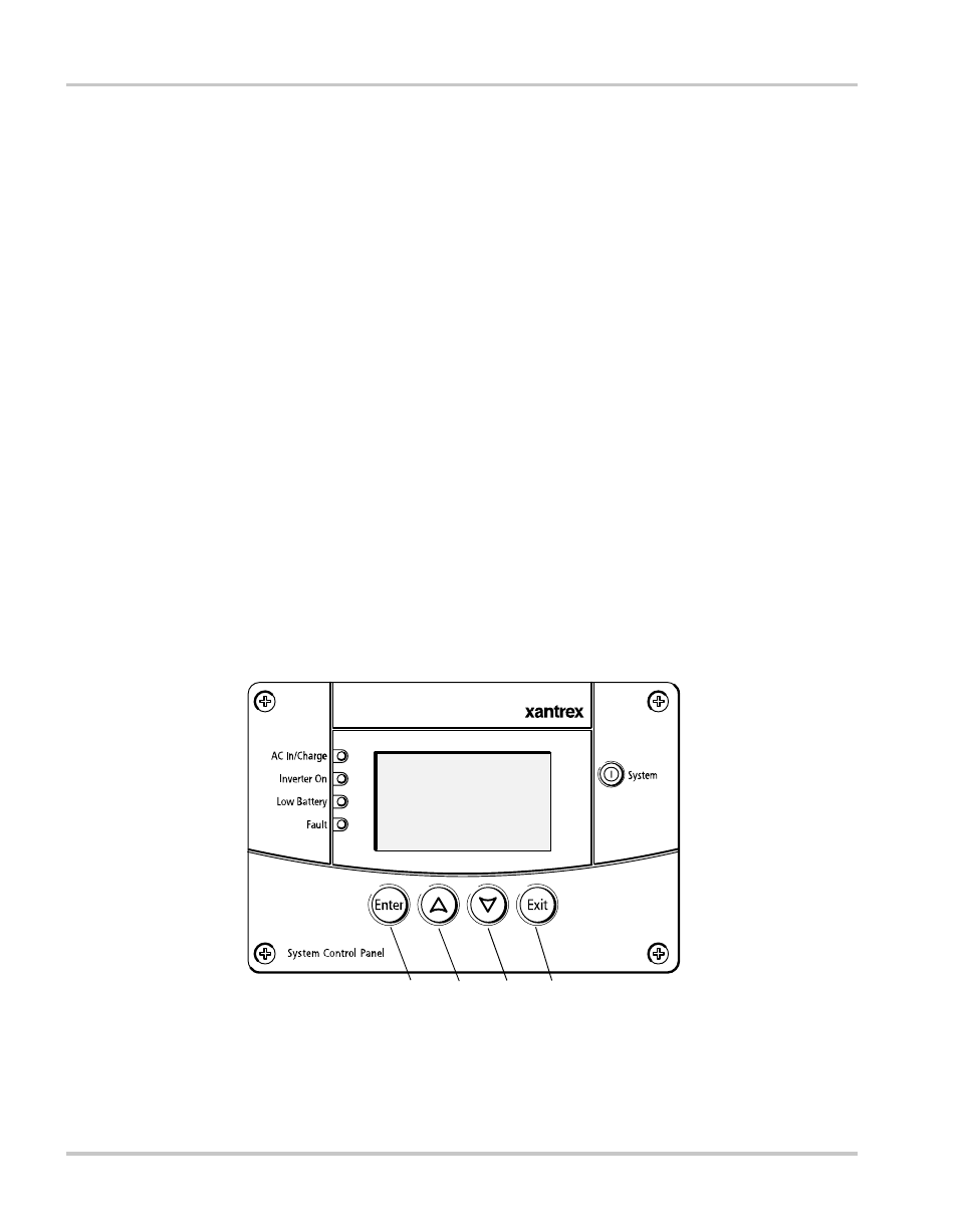 Using the system control panel, Configuring the auto, Configuring the auto gen start | Xantrex Technology Automatic Generator User Manual | Page 50 / 124
