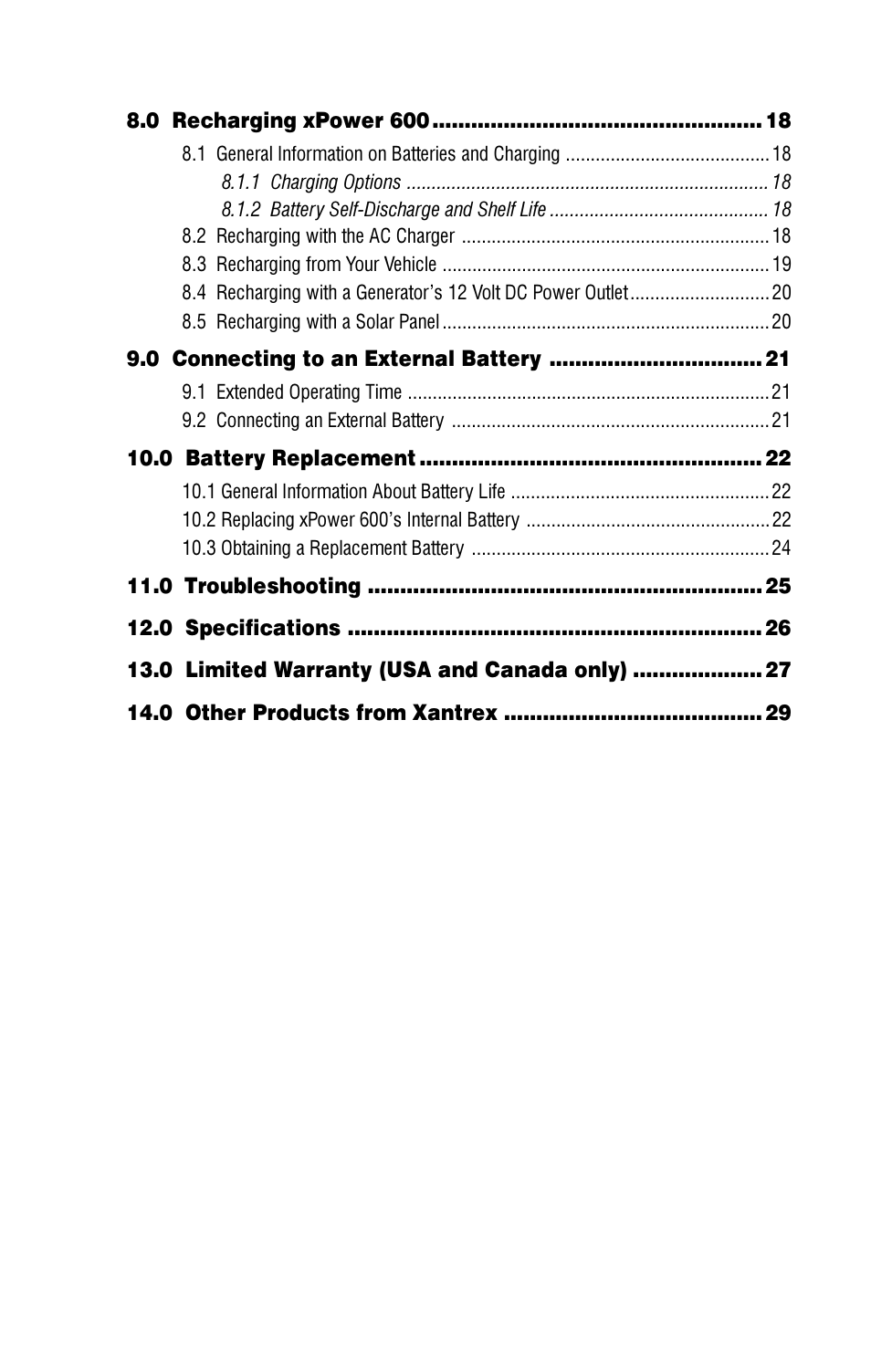 Xantrex Technology 600 User Manual | Page 4 / 36
