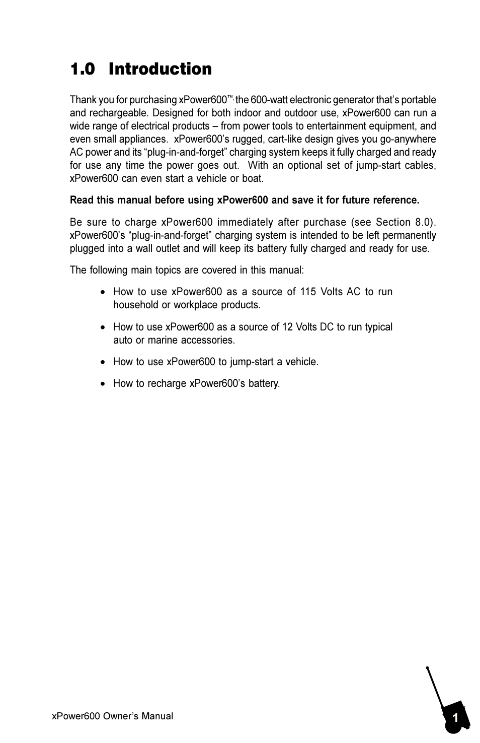 0 introduction | Xantrex Technology 600 User Manual | Page 5 / 36