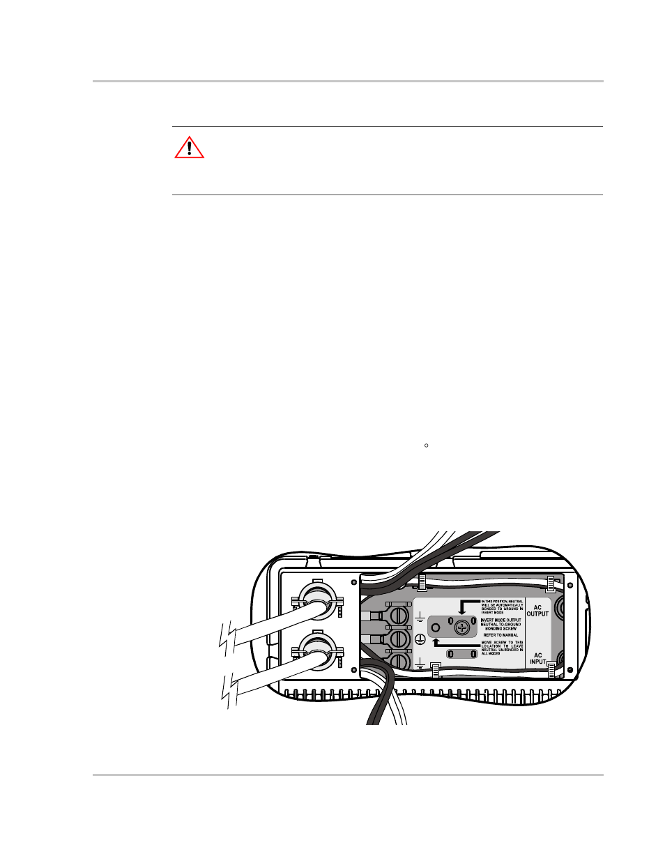 Step 4: connecting the ac input wires, General ac wiring considerations, Warning: fire, shock and energy hazards | Xantrex Technology PROsine 2.0 User Manual | Page 53 / 148
