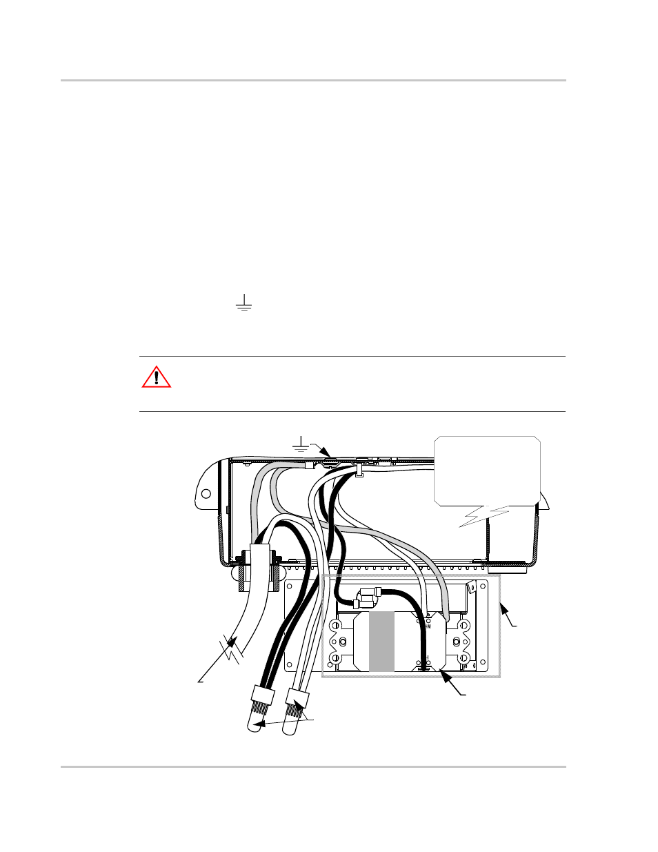 Connections for single hardwire output with gfci, Warning: shock hazard | Xantrex Technology PROsine 2.0 User Manual | Page 58 / 148