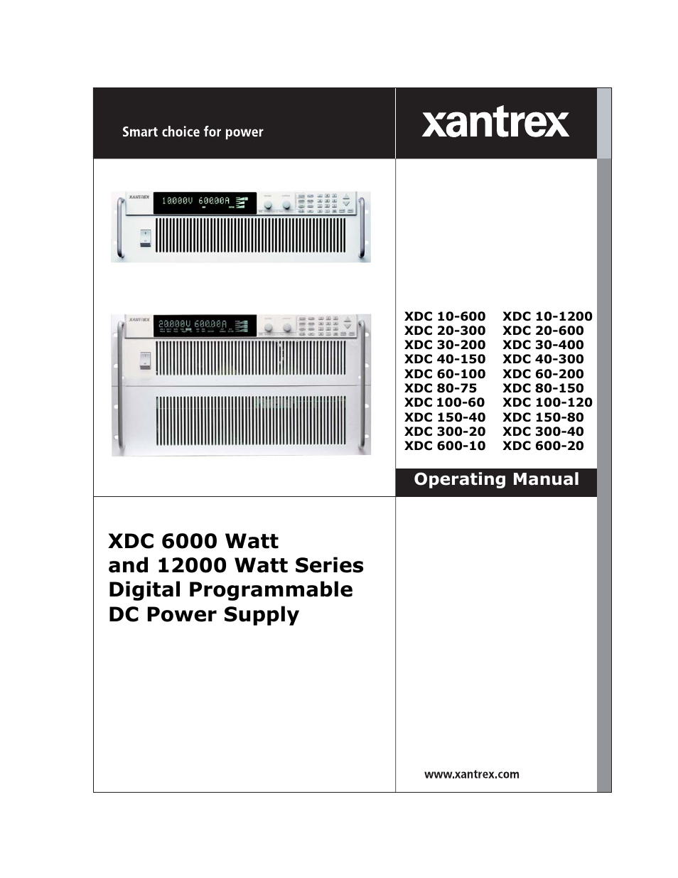 Xantrex Technology XDC User Manual | 254 pages