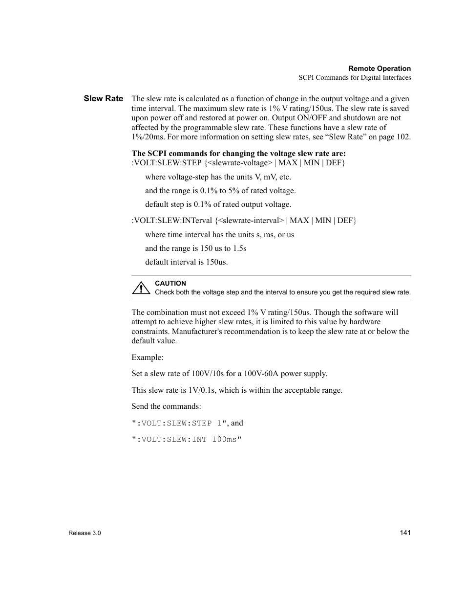 Slew rate | Xantrex Technology XDC User Manual | Page 143 / 254