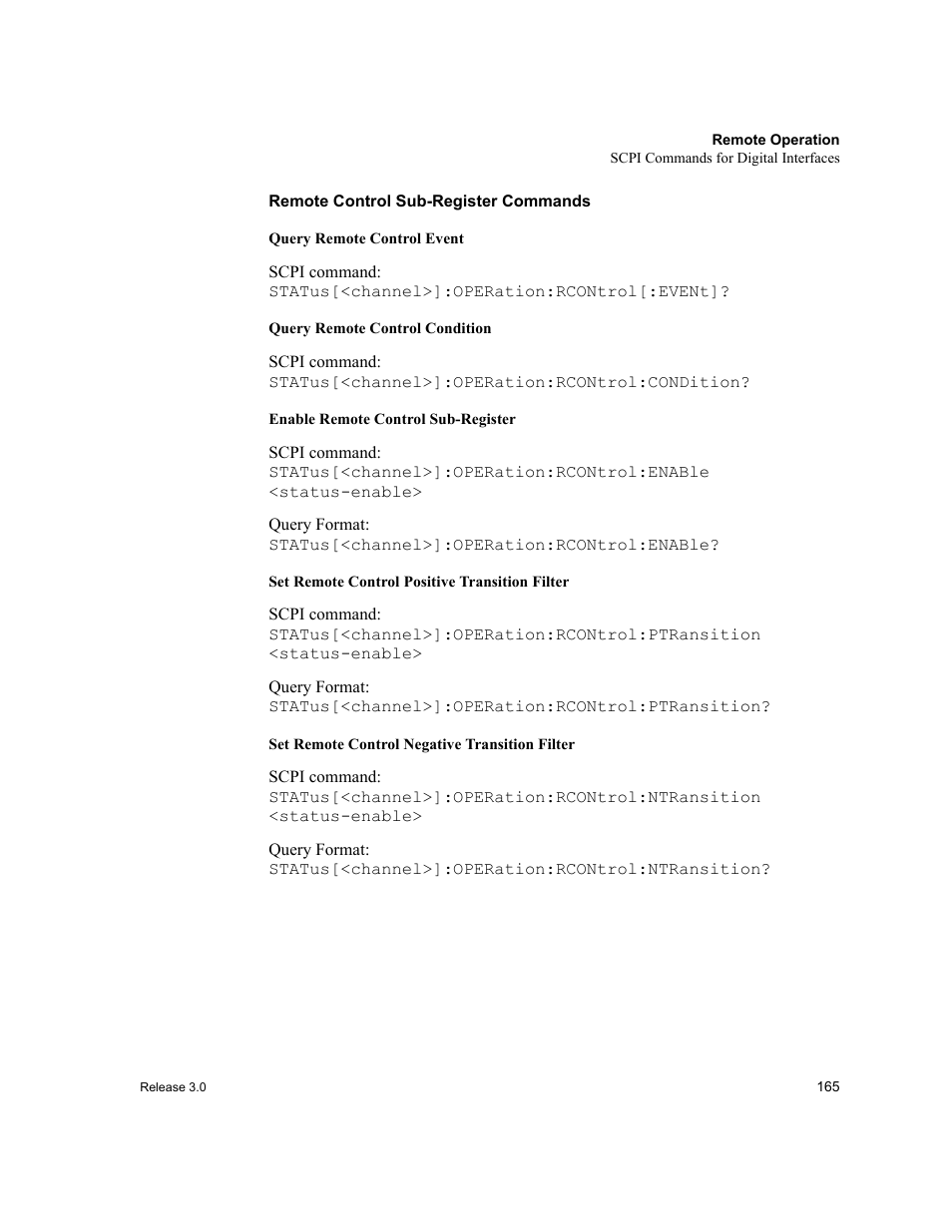 Remote control sub-register commands | Xantrex Technology XDC User Manual | Page 167 / 254