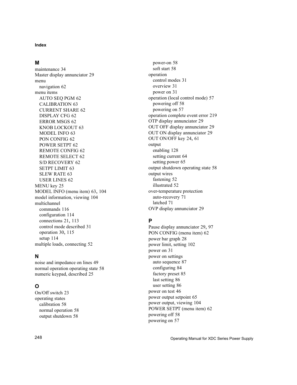 Xantrex Technology XDC User Manual | Page 250 / 254