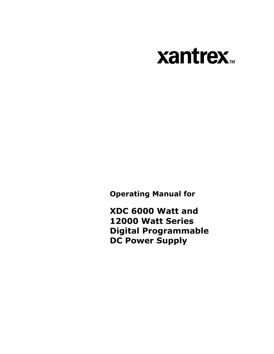 Xantrex Technology XDC User Manual | Page 3 / 254