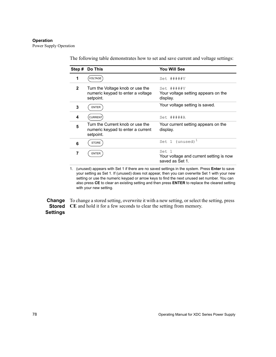 Change stored settings | Xantrex Technology XDC User Manual | Page 80 / 254