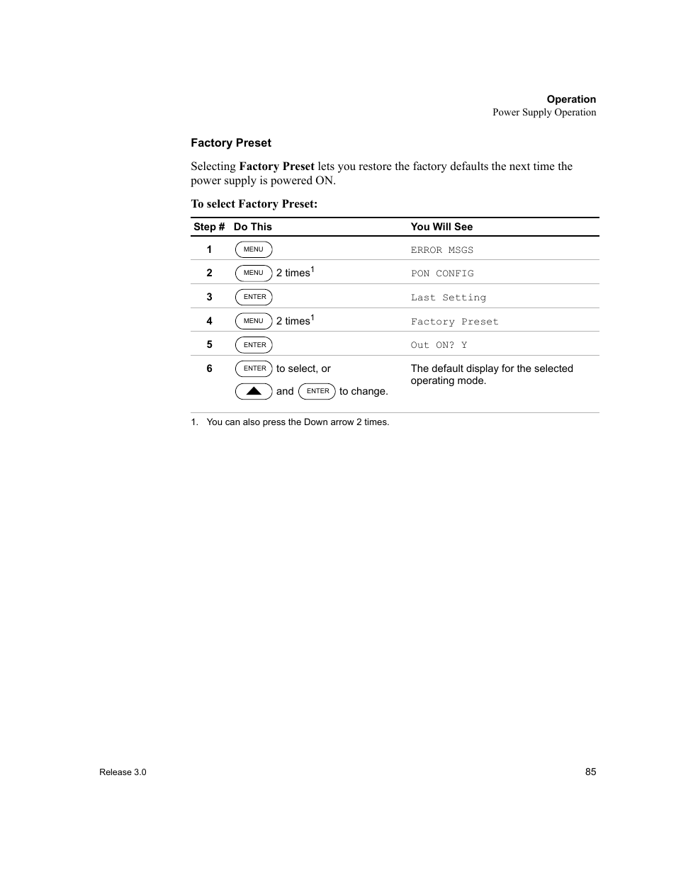 Factory preset | Xantrex Technology XDC User Manual | Page 87 / 254