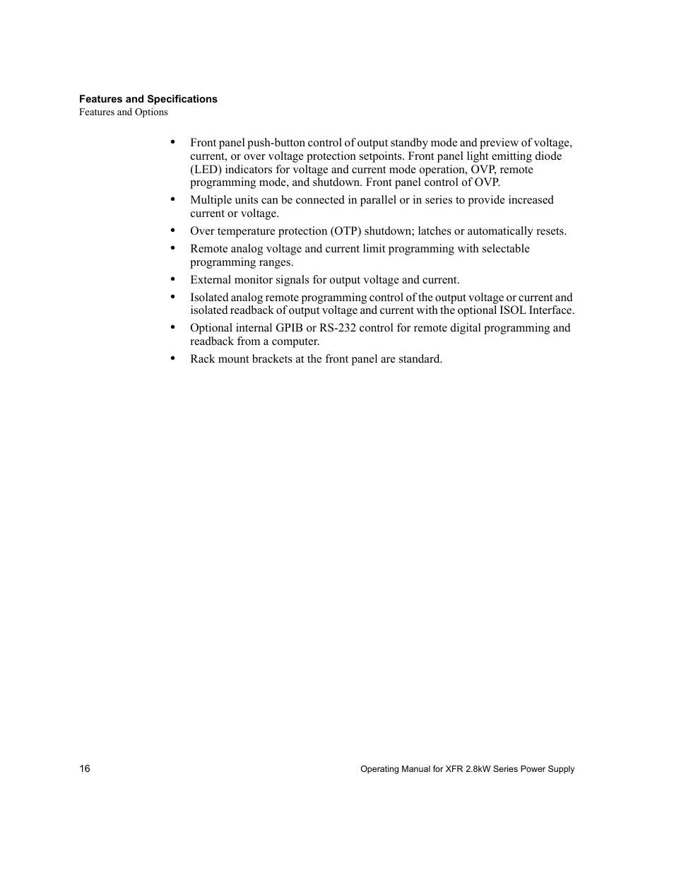 Xantrex Technology XFR 2800 User Manual | Page 18 / 90