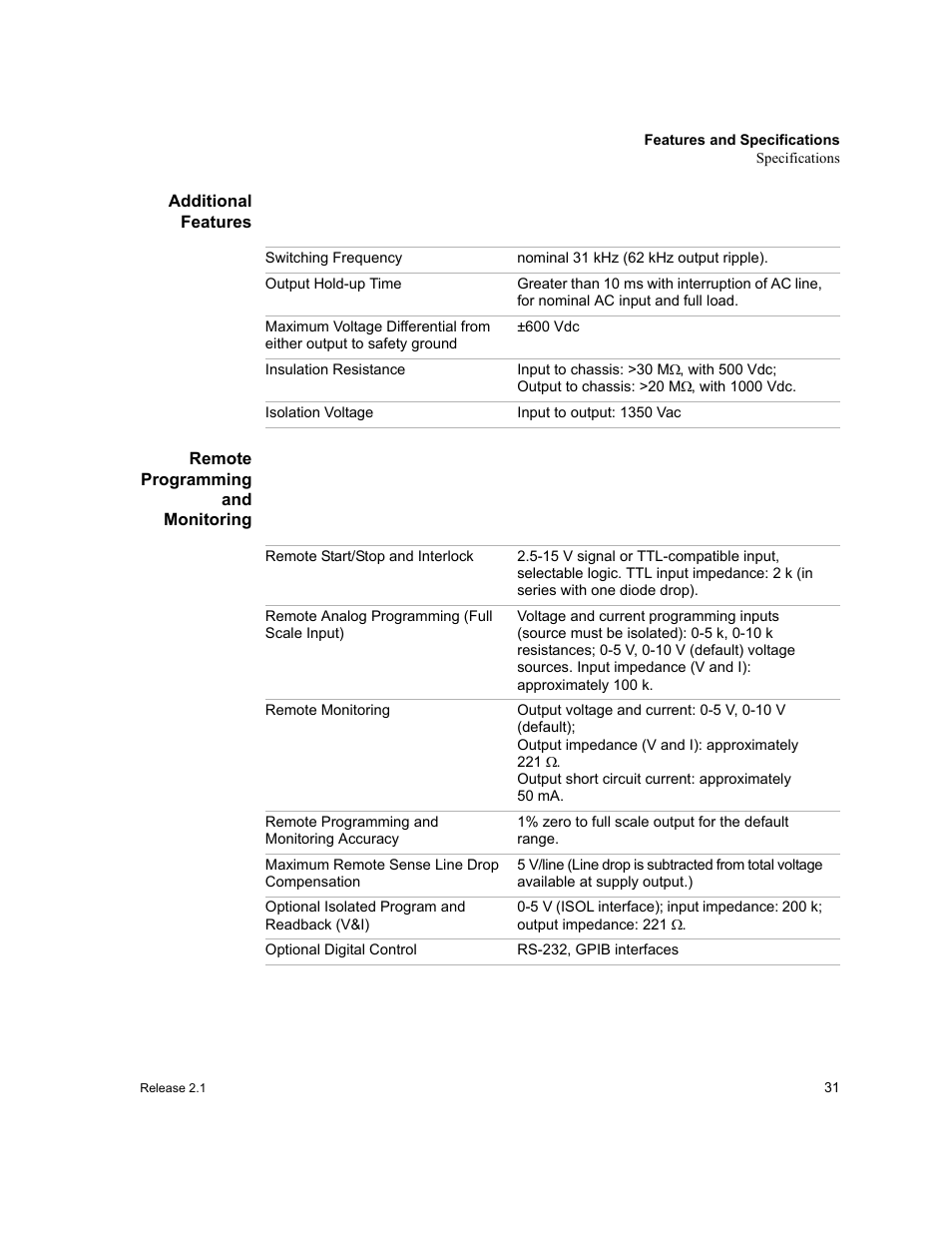 Additional features, Remote programming and monitoring | Xantrex Technology XFR 2800 User Manual | Page 33 / 90