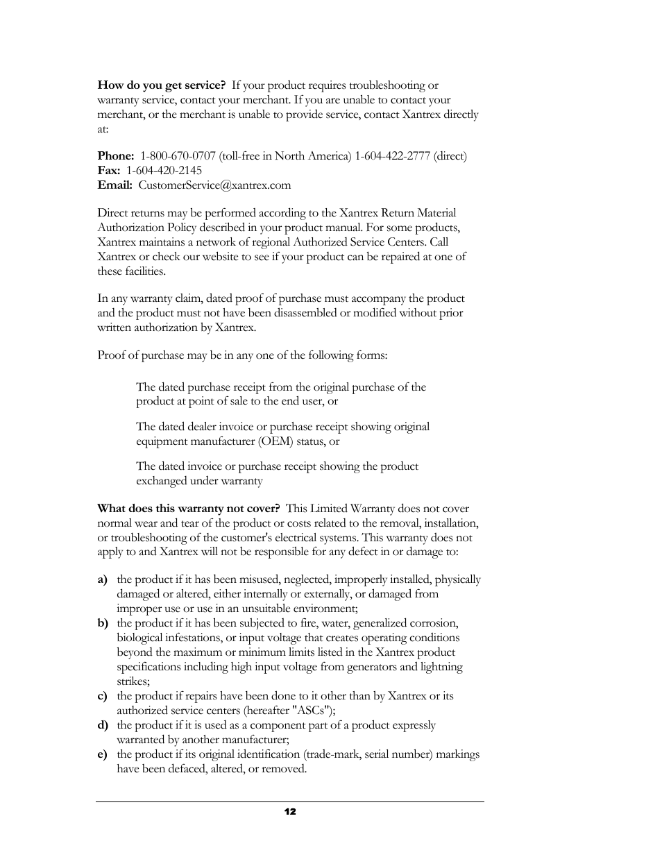 Xantrex Technology RC6 User Manual | Page 13 / 16