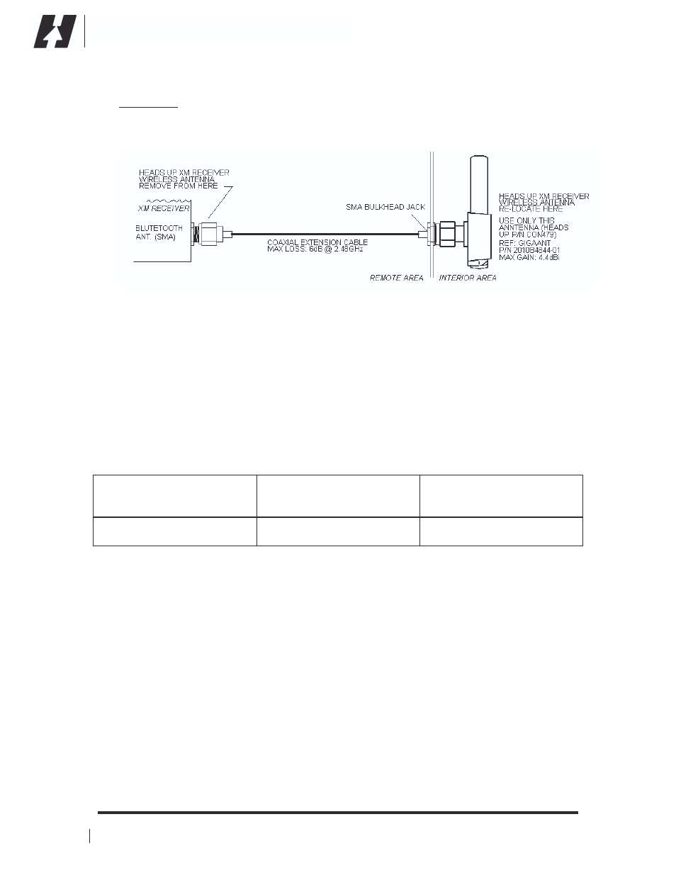 Installation manual xmd076a | XM Satellite Radio XMD076A User Manual | Page 12 / 27