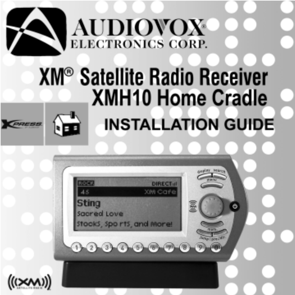 XM Satellite Radio XMH10 User Manual | 18 pages