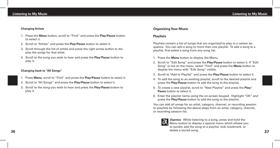 XM Satellite Radio Satellite Radio Digital Audio Player User Manual | Page 20 / 38