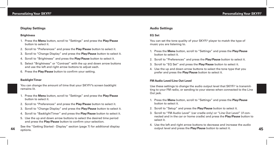 XM Satellite Radio Satellite Radio Digital Audio Player User Manual | Page 24 / 38