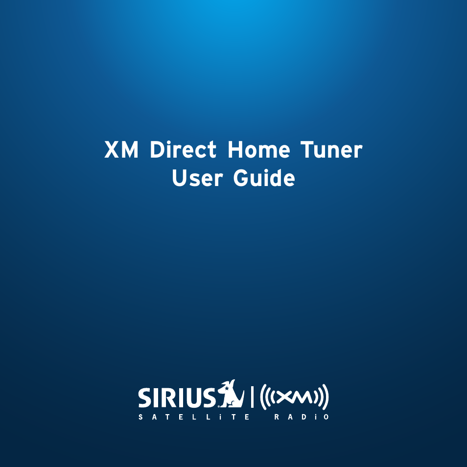 XM Satellite Radio XHD2KUG0809 User Manual | 32 pages
