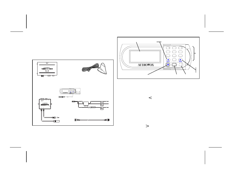 Satellite control unit (scu), Audio out l r din out sat. ter | XM Satellite Radio SRXM-001 User Manual | Page 3 / 12