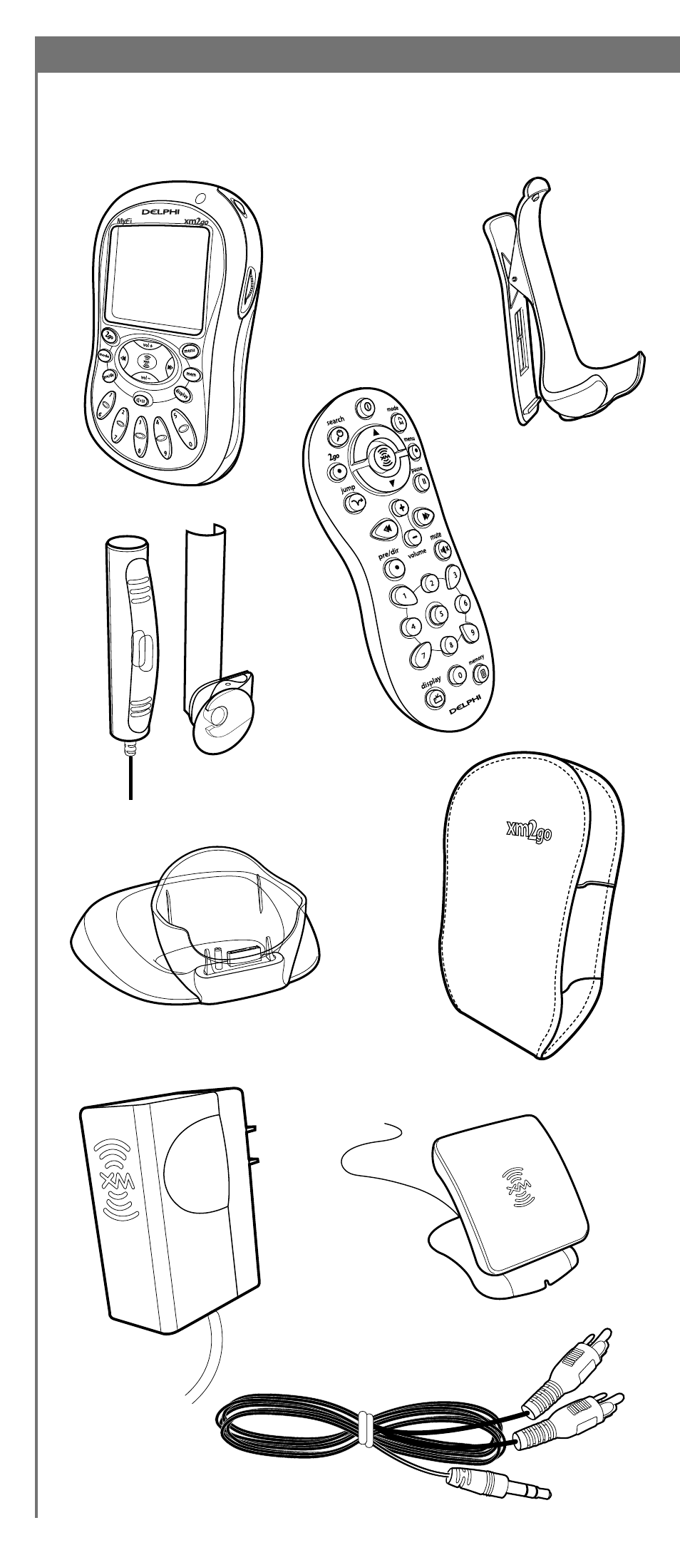 XM Satellite Radio SA10113 User Manual | Page 10 / 44