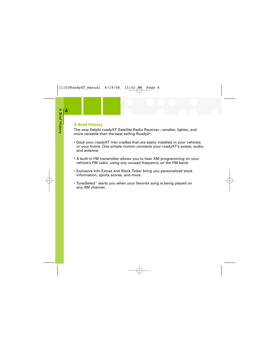 XM Satellite Radio SA10175 User Manual | Page 4 / 40