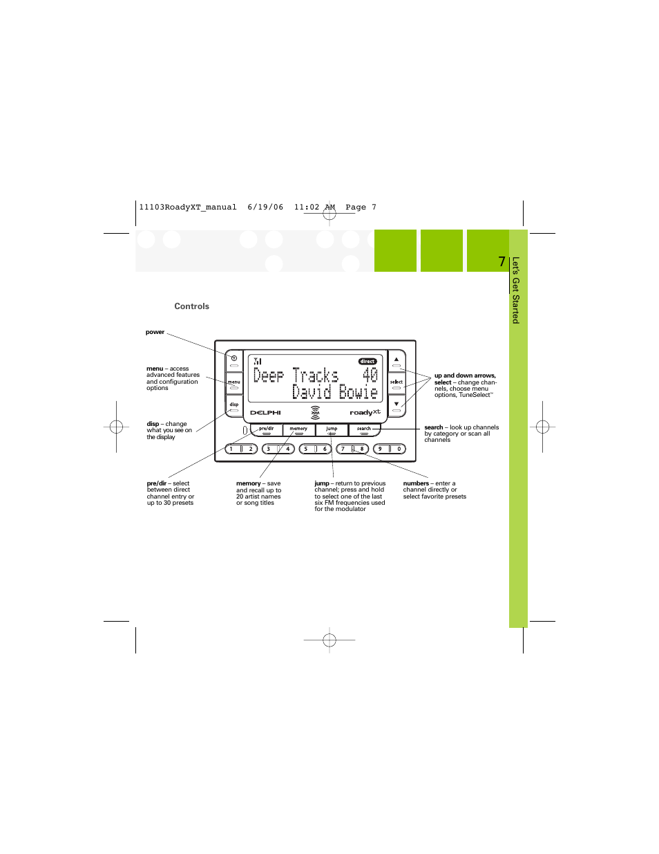 XM Satellite Radio SA10175 User Manual | Page 7 / 40