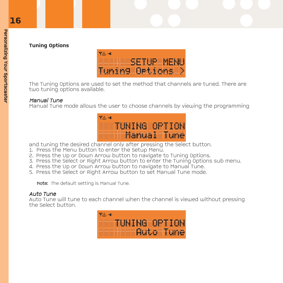 XM Satellite Radio R101 User Manual | Page 16 / 32