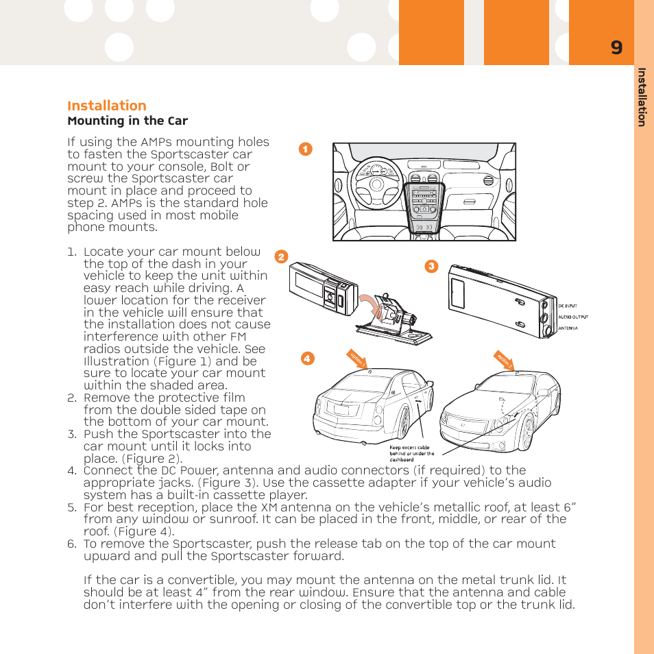 XM Satellite Radio R101 User Manual | Page 9 / 32