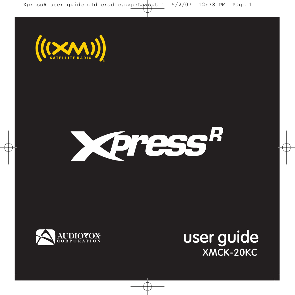 XM Satellite Radio XpressR User Manual | 62 pages