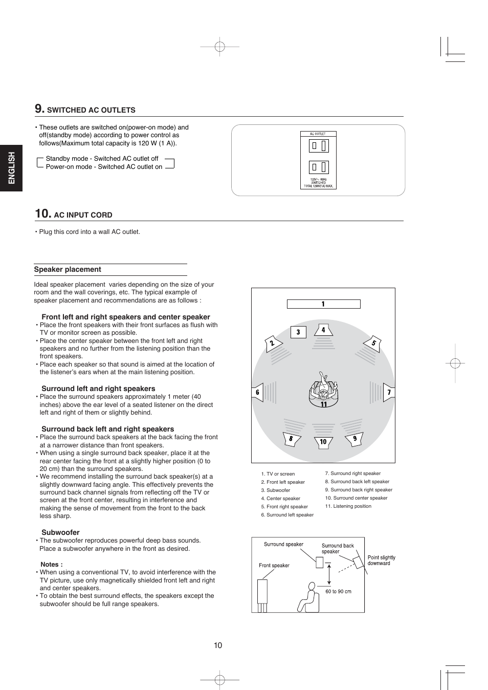 English 10 | XM Satellite Radio R-672 User Manual | Page 10 / 56