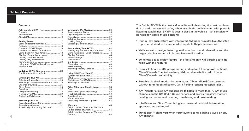 XM Satellite Radio SKYFi3 User Manual | Page 4 / 38