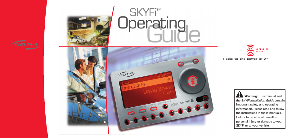 Guide, Operating, Skyfi | XM Satellite Radio Portable Satellite Radio User Manual | Page 2 / 24